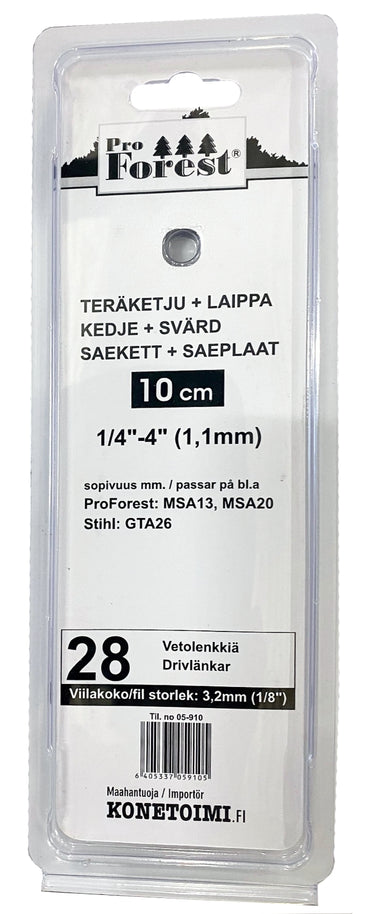 Ketju-laippapaketti 1/4"-4"-1,1mm (micro) ProForest