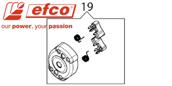 Käynnistinkynsikompletti Efco DS2400, DS2410
