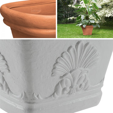 Ruukku Zeus 45 DiMartino aluslautasella, terracotta