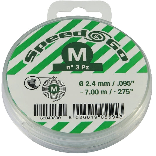 Siimakasetti 3kpl Speed&Go 2,4mm x 7m