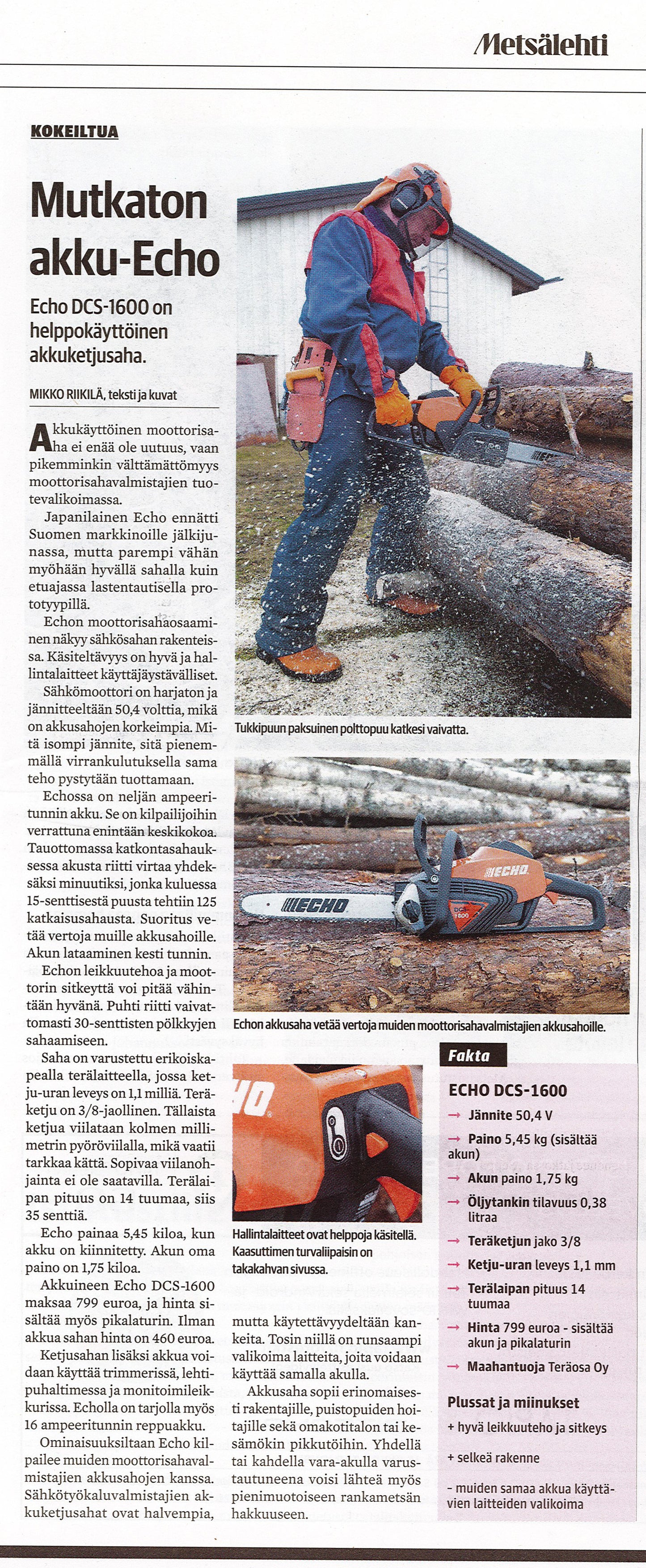 Echo DCS-3500 akkusaha 56V, runko