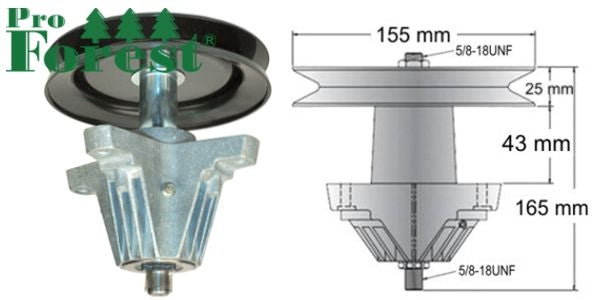 Laakeripesä MTD 42"-leikkuulaite