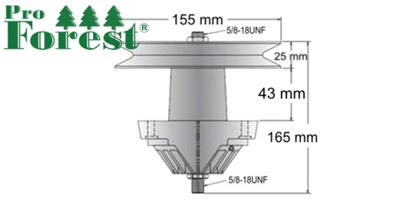 Laakeripesä MTD 42"-leikkuulaite