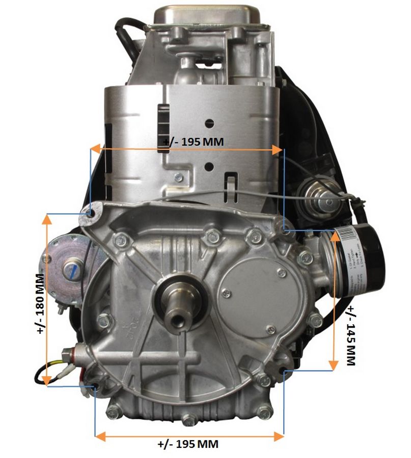 Moottori B&S 17,5 hv Intek OHV 500cc (bensapumpulla)