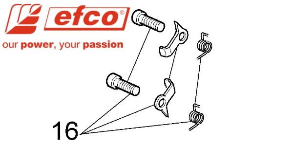 Käynnistinkäpälasarja Efco MT3500, MT3700, MT4100SP....