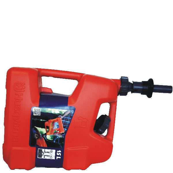 Polttoainekannu 15L Husqvarna, ylitäytönestimellä