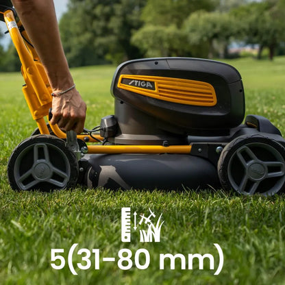 Stiga Multiclip 747E V KIT ruohonleikkuri 48V-2x5,0Ah