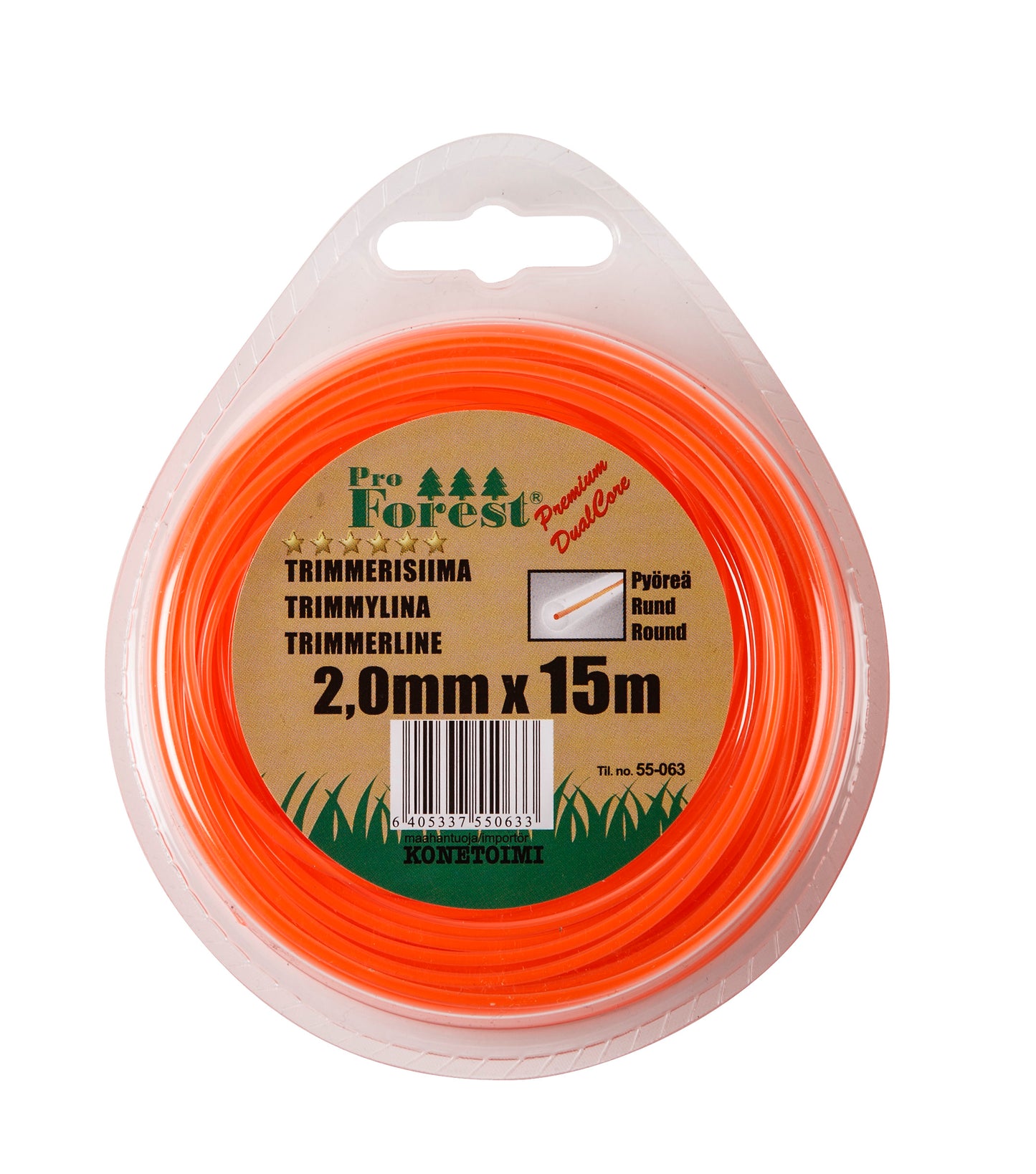 Trimmerisiima 2,0mm/15m ProForest Premium