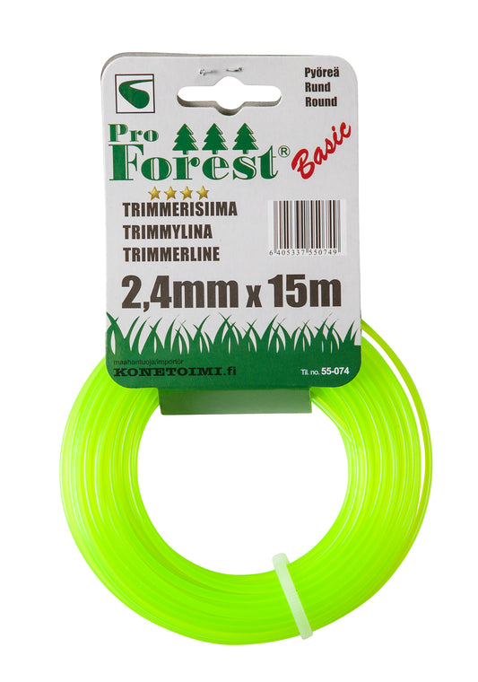 Trimmerisiima 2,4mm/15m ProForest Basic