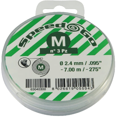 Siimakasetti 3kpl Speed&Go 2,4mm x 7m