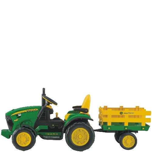 John Deere Ground Force 12V akkutraktori + kärry