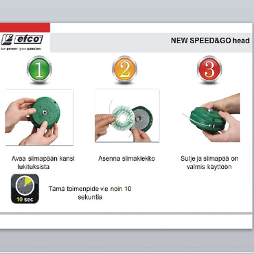 Siimapää Efco Speed&Go 2,4mm