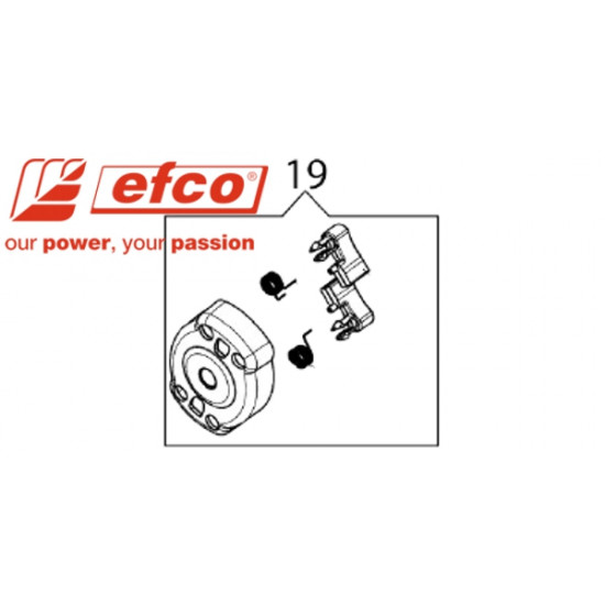 Käynnistinkynsikompletti Efco DS2400, DS2410